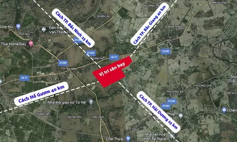 Xây sân bay mới tại Gia Bình - Bắc Ninh, cách Hồ Gươm 40km