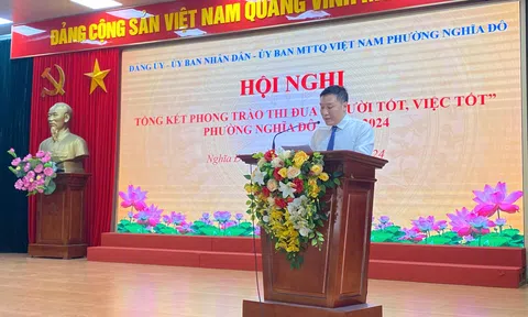 Nghĩa Đô (Cầu Giấy): 34 tập thể, cá nhân đạt danh hiệu “Người tốt – Việc tốt”