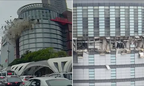 Clip: Trung tâm thương mại bất ngờ nổ tung khiến ít nhất 4 người thiệt mạng
