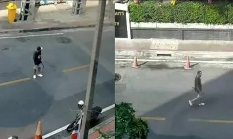 Clip: Bức xúc vì bị xử phạt, người đàn ông vác mã tấu đe dọa cảnh sát giữa ban ngày