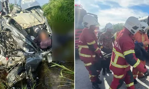 Xe SUV nát đầu sau khi tông trực diện xe tải, 3 người tử vong tại chỗ