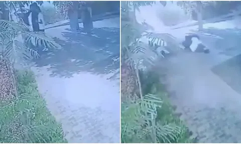 Clip: Khoảnh khắc sét đánh khiến 5 sinh viên đang trú mưa dưới cây ngã gục