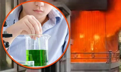 Thí nghiệm hóa học làm "nổ tung" cánh tay nam sinh 15 tuổi, khiến em suýt mù 1 mắt