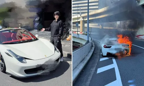 Siêu xe Ferrari 70 tỷ bốc cháy dữ dội chỉ sau 1 giờ lăn bánh: "Ước mơ" 10 năm tích cóp bỗng hóa tro tàn