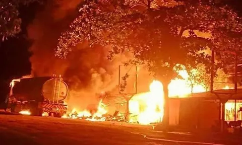 Ba thiếu niên chết cháy thương tâm chỉ vì bữa thịt nướng cạnh xe bồn chở xăng