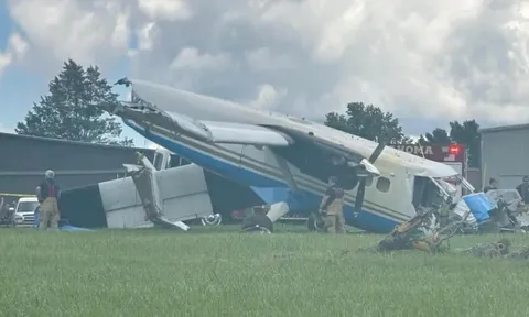Máy bay bất ngờ gặp nạn ngay sau khi cất cánh, nhiều người bị thương