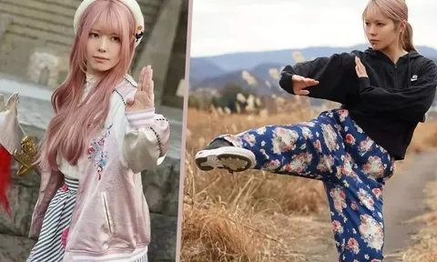 Cô gái Nhật Bản khiến mạng xã hội phát cuồng với phong cách “võ sư dễ thương”