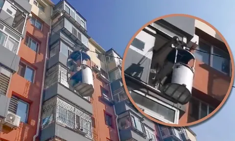 Mệt mỏi với cảnh phải leo cầu thang mỗi ngày, cụ ông quyết tâm chế tạo chiếc thang máy "độc nhất vô nhị"