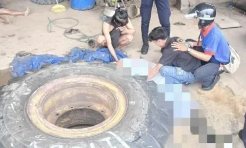 Lốp xe tải phát nổ trúng mặt trong lúc đang bơm hơi, thanh niên 20 tuổi không thể qua khỏi