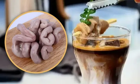 Cà phê và... lòng lợn: Combo bữa sáng khiến dân mạng khóc thét