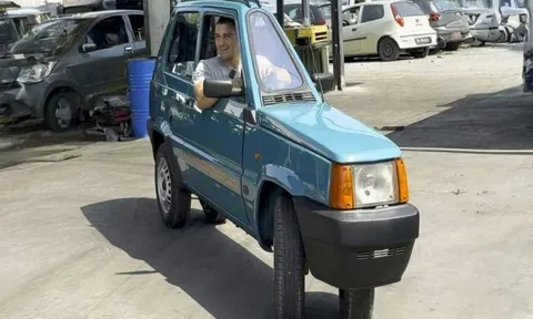 Tự tay độ xe từ bãi rác, chàng trai "hô biến" chiếc Fiat cũ thành siêu phẩm "gầy nhất hành tinh"