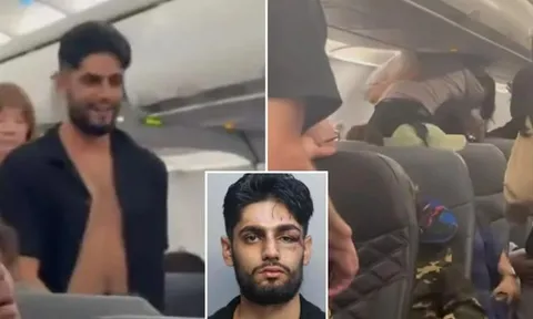 Clip: Tự nhiên bị bóp cổ trên máy bay, nam hành khách "phản đòn" đầy kịch tính