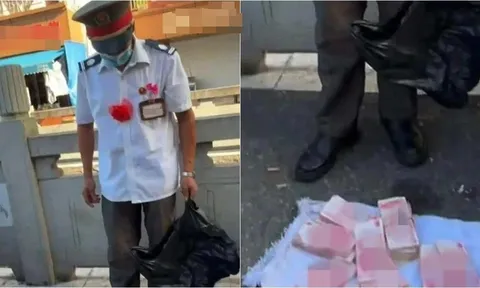 Người đàn ông ôm túi tiền 730 triệu rải ra phát miễn phí, ai muốn thì lấy, nhưng đám đông chỉ đứng chết lặng