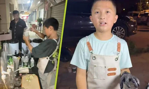 Cậu bé 11 tuổi vừa đứng đầu lớp, vừa "khởi nghiệp" với xe bán trà sữa ở chợ đêm, kiếm gần 17 triệu đồng khiến ai cũng trầm trồ