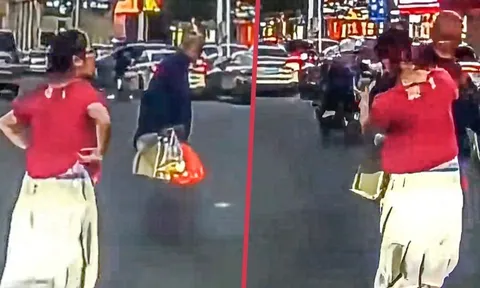 Người phụ nữ giúp cụ ông qua đường, bất ngờ bị đáp trả bằng cú tát giữa phố