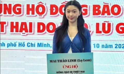 Lọ Lem nhà Quyền Linh trích 100 triệu ủng hộ vùng lũ, 19 tuổi là chủ quỹ từ thiện tiếp nối tư tưởng của bố