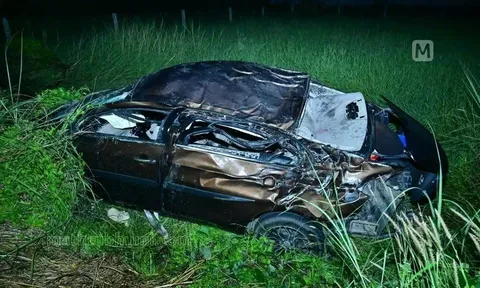 Tránh lợn thả rông trên đường, ô tô lao thẳng xuống ruộng khiến 3 người không qua khỏi