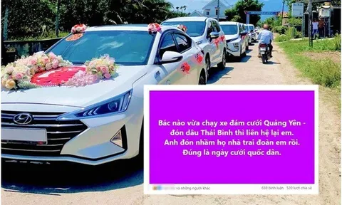 Đón nhầm "họ nhà trai" trong đám cưới ở Hưng Yên: Tài xế ở Quảng Ninh lên tiếng về "sự cố" hài hước