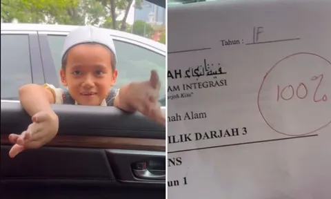 Cậu bé tự tin nói sẽ đạt 100 điểm, bố “khóc ròng” vì phải "thưởng nóng" hơn 6 triệu cho con trai