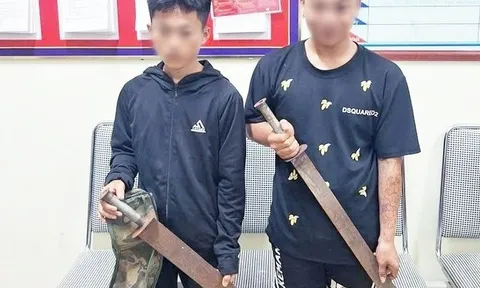 Bắt Mai Gia Huy (SN 2007) và Nguyễn Hải Công (SN 2005)