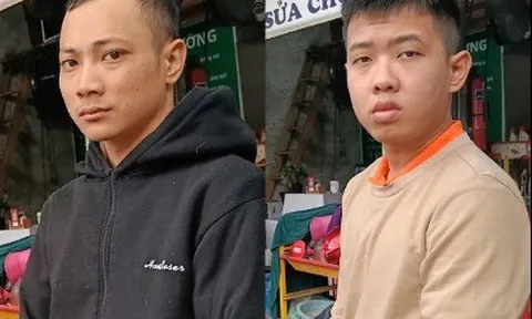 Bắt Lê Xuân Công (SN 2001) và Lê Thiêm Cảnh (SN 1997), 2 anh em họ chuyên trộm cắp xe máy