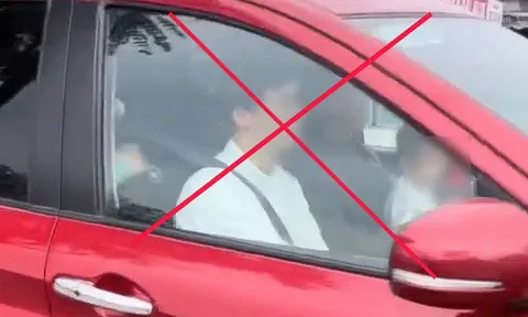 Người đàn ông vừa bế trẻ nhỏ vừa điều khiển ô tô khai gì tại cơ quan công an?