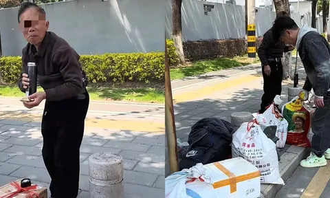 Cha già đi 30 tiếng mang cả trăm ký quà lên thăm con, còn mình ngồi ăn bánh bao nguội bên đường khiến ai đọc cũng nghẹn lòng