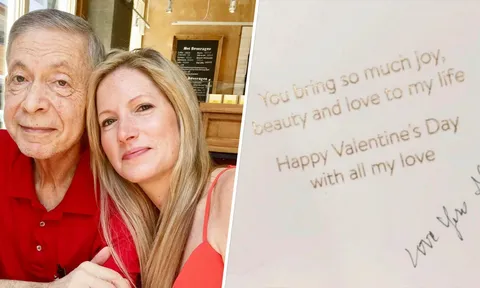 Sau tang lễ, con gái bất ngờ nhận được tấm thiệp Valentine cuối từ cha