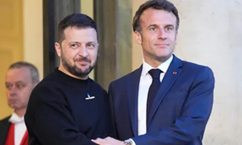 Ông Zelensky tới Paris, lần thứ 5 hội đàm với ông Macron