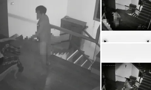 Vụ nghi bị chồng dung dao dọa giết, vợ phải nhảy từ tầng 2 xuống: Camera tiết lộ những chi tiết "không thể chấp nhận"