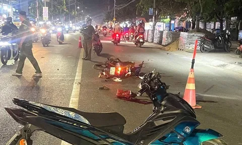 Hai xe máy tông nhau, 1 người chết, 3 người bị thương tại Tp HCM