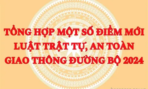 Một số điểm mới của Luật Trật tự, an toàn giao thông đường bộ 2024