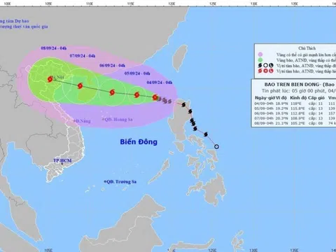 Diễn biến mới nhất bão số 3: Mạnh cấp 11, giật cấp 13 trên khu vực Bắc Biển Đông