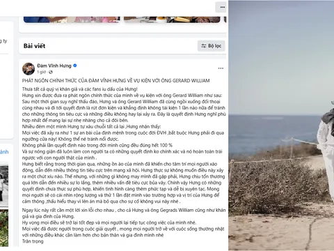 Ca sĩ Đàm Vĩnh Hưng rút đơn kiện tỷ phú Mỹ, trải lòng nguồn cơn của ồn ào