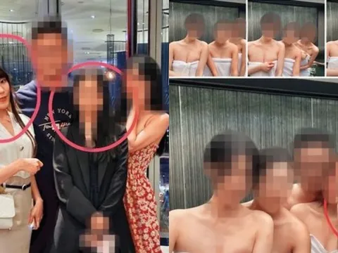 Lộ ảnh đại gia 'tắm tiên' cùng lúc 4 cô gái: Chân dung hot girl tiểu tam cầm đầu 'hậu cung' chung chồng