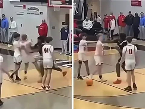 Clip: Học sinh 16 tuổi đấm knock-out 2 đối thủ trên sân bóng rổ, lý do vì 1 từ ngữ xúc phạm