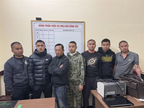 Bắt 7 đối tượng cưỡng đoạt tài sản dưới hình thức bảo kê bán đào Tết