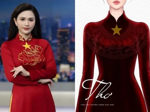 Tà áo dài khiến mạng xã hội “bùng nổ” tối Quốc khánh và câu chuyện chưa kể của NTK Nguyễn Thơ Thơ