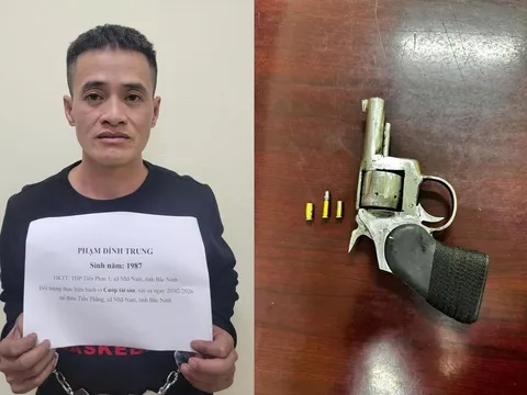 Bắt đối tượng cướp ô tô có vũ khí nguy hiểm Phạm Đình Trung