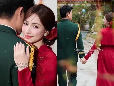 Hòa Minzy đăng ảnh bên "mỹ nam quân nhân", dân tình vội chúc phúc rồi ngã ngửa khi biết sự thật