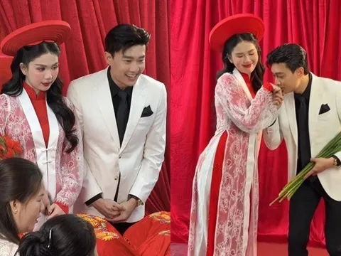 Lộ ảnh cưới Quốc Trường - Ngọc Trinh: Midu "nhập cuộc" với 8 chữ khiến dân mạng ngỡ ngàng