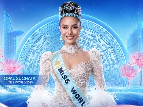 Đương kim Hoa hậu Thế giới Opal Suchata lần đầu đến Việt Nam, trực tiếp dự chung kết Miss World Vietnam