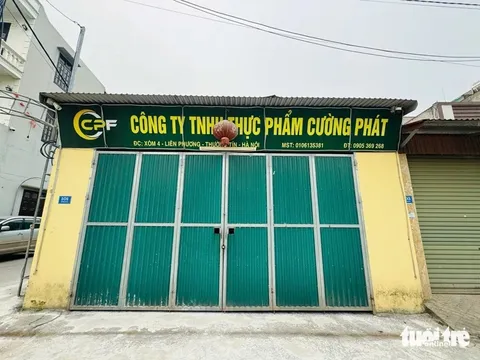 Công ty Suất ăn công nghiệp Hà Nội cung cấp thịt lợn của Cường Phát cho hai trường học là trường nào?