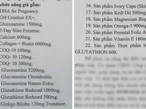 Cảnh báo danh sách 22 thực phẩm chức năng giả bán trên sàn thương mại điện tử, chợ thuốc