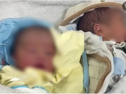 Hai bé trai sơ sinh 1 ngày tuổi bị bỏ rơi cùng lá thư để lại