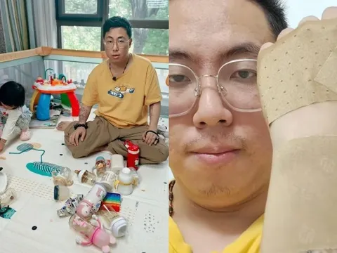 Bỏ lương trăm triệu chăm con, ông bố trẻ trầm cảm, viêm khớp, vợ chồng ly hôn
