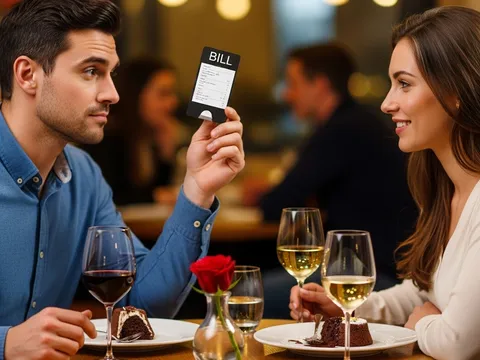 35 tuổi, lần đầu hẹn hò, tôi bối rối vì... anh ấy chia đôi tiền ăn