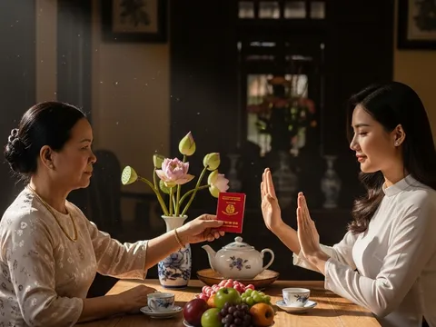 Sau sinh, mẹ chồng đưa sổ tiết kiệm 2 tỷ kèm điều kiện bất ngờ, tôi ôm con bỏ về ngoại