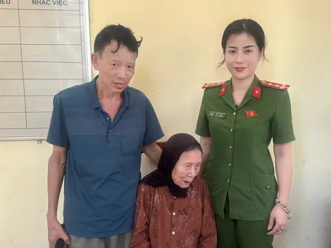 Thư cảm ơn Công an xã Xuân Mai giúp đỡ đưa cụ bà đi lạc về với gia đình