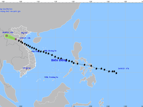 Tin cuối cùng về bão số 10: Tâm bão đã sang Thượng Lào, miền Bắc vẫn mưa lớn